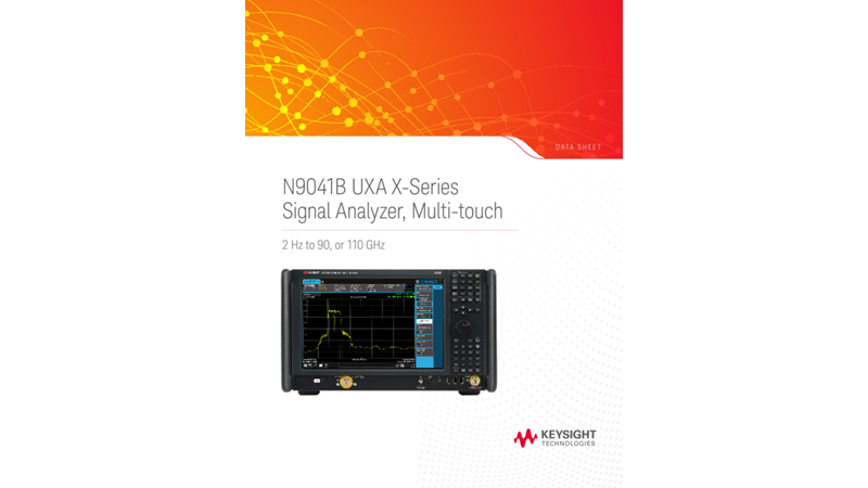 N9041B UXA X-Series Signal Analyzer, Multi-touch